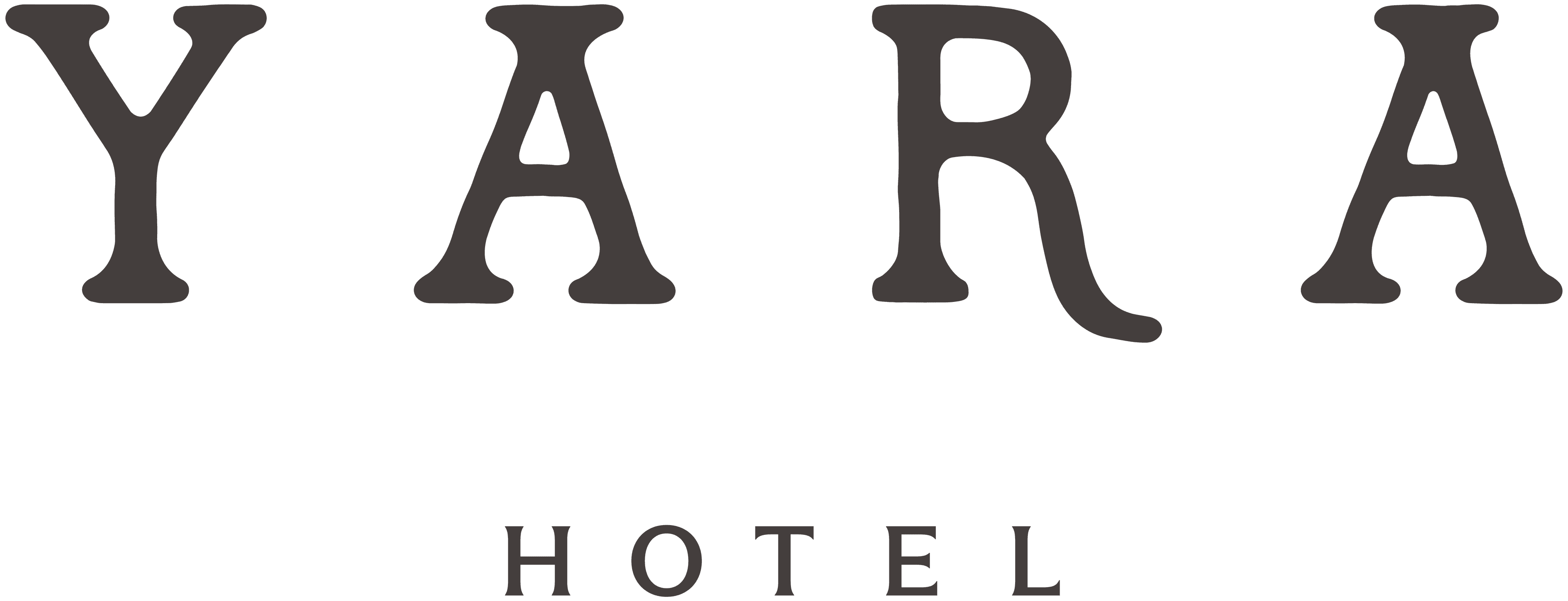 Logo of Yara Hotel in a modern font.
